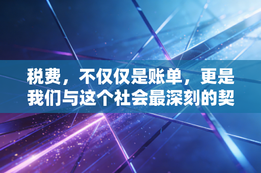 税费，不仅仅是账单，更是我们与这个社会最深刻的契约