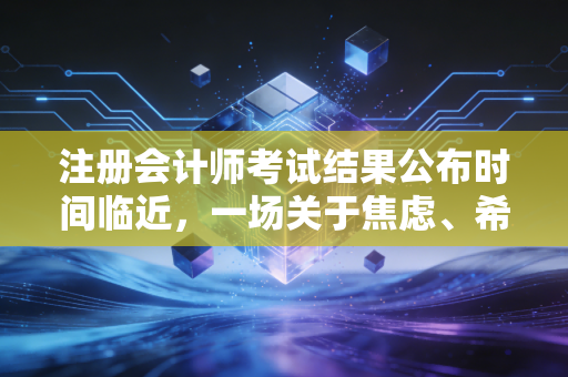 注册会计师考试结果公布时间临近，一场关于焦虑、希望与成长的深度对话