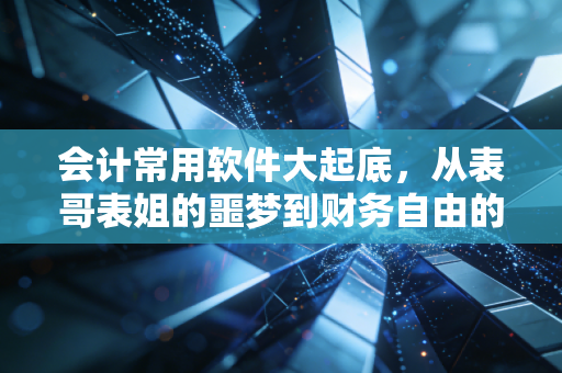 会计常用软件大起底,从表哥表姐的噩梦到财务自由的救赎