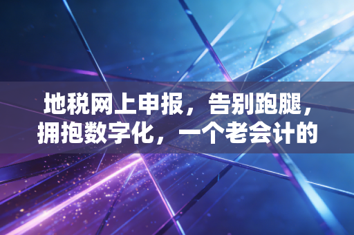 地税网上申报,告别跑腿,拥抱数字化,一个老会计的真心话