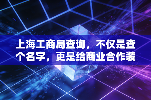 上海工商局查询，不仅是查个名字，更是给商业合作装上防雷雷达