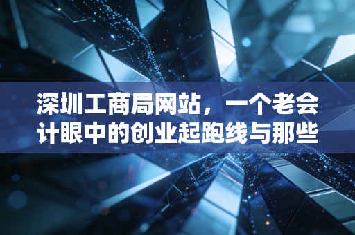 深圳工商局网站,一个老会计眼中的创业起跑线与那些年我们踩过的坑