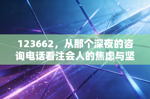 123662，从那个深夜的咨询电话看注会人的焦虑与坚守