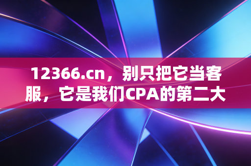 12366.cn，别只把它当客服，它是我们CPA的第二大脑与避坑指南
