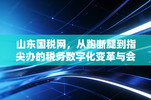 山东国税网，从跑断腿到指尖办的税务数字化变革与会计人的生存启示