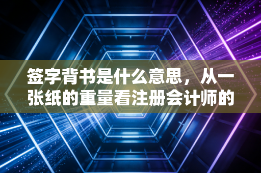 签字背书是什么意思，从一张纸的重量看注册会计师的职业灵魂