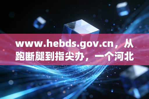 www.hebds.gov.cn,从跑断腿到指尖办,一个河北会计的税务进化论