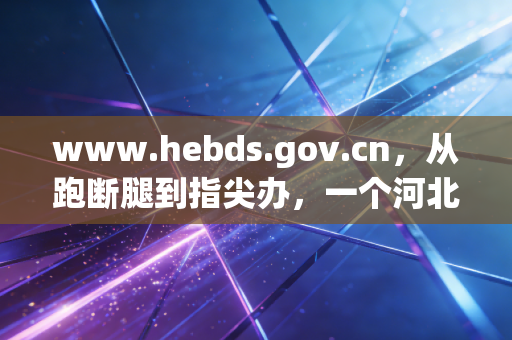 www.hebds.gov.cn，从跑断腿到指尖办，一个河北会计的税务进化论