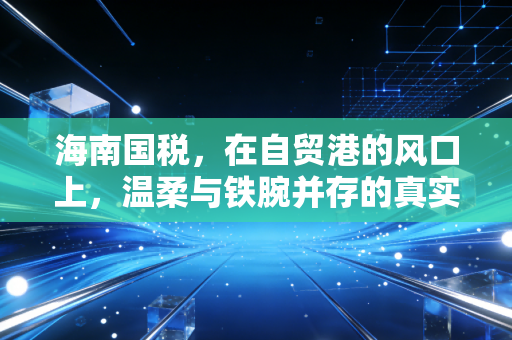 海南国税，在自贸港的风口上，温柔与铁腕并存的真实体验