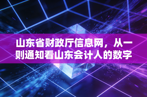 山东省财政厅信息网,从一则通知看山东会计人的数字化生存与突围
