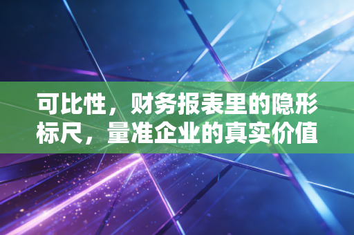 可比性，财务报表里的隐形标尺，量准企业的真实价值