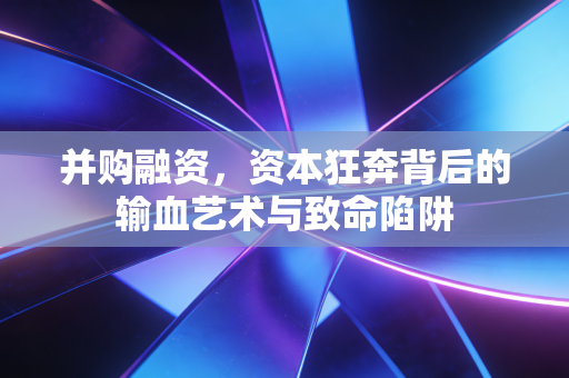 并购融资，资本狂奔背后的输血艺术与致命陷阱