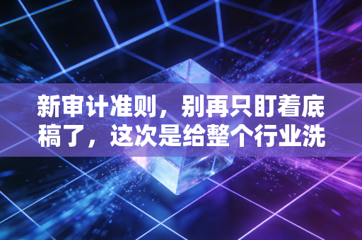 新审计准则,别再只盯着底稿了,这次是给整个行业洗心革面