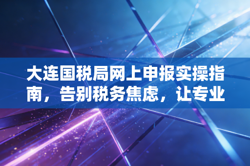 大连国税局网上申报实操指南,告别税务焦虑,让专业成为习惯