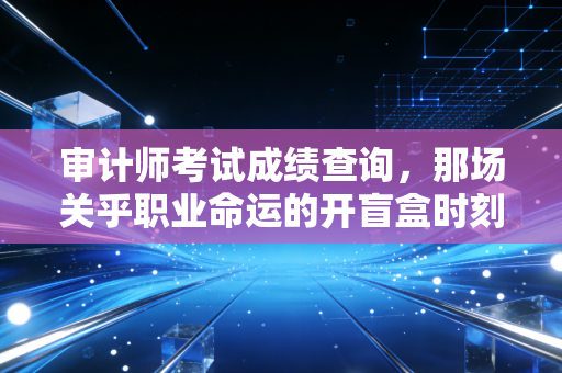 审计师考试成绩查询，那场关乎职业命运的开盲盒时刻