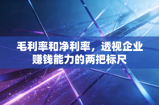 毛利率和净利率，透视企业赚钱能力的两把标尺