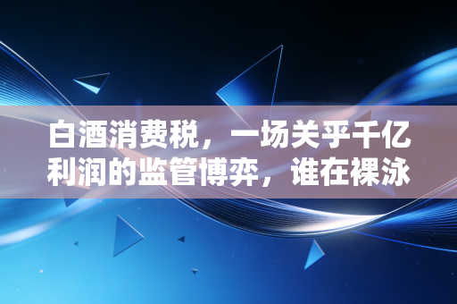 白酒消费税，一场关乎千亿利润的监管博弈，谁在裸泳？