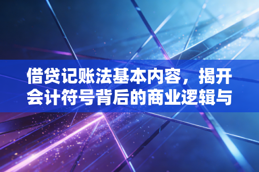 借贷记账法基本内容,揭开会计符号背后的商业逻辑与生活智慧