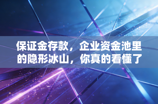 保证金存款,企业资金池里的隐形冰山,你真的看懂了吗?