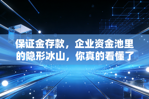 保证金存款,企业资金池里的隐形冰山,你真的看懂了吗?