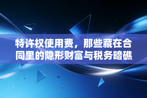 特许权使用费，那些藏在合同里的隐形财富与税务暗礁