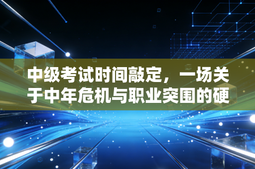 中级考试时间敲定，一场关于中年危机与职业突围的硬仗