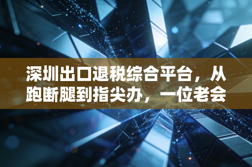 深圳出口退税综合平台，从跑断腿到指尖办，一位老会计眼中的效率革命