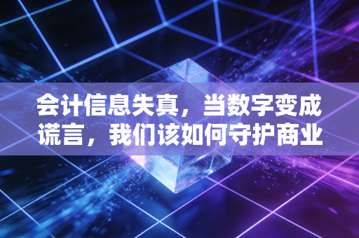 会计信息失真，当数字变成谎言，我们该如何守护商业的底线？