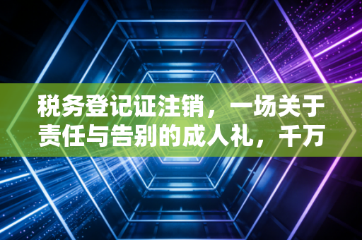 税务登记证注销，一场关于责任与告别的成人礼，千万别草草收场