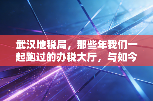 武汉地税局，那些年我们一起跑过的办税大厅，与如今数字化税务的温情变迁