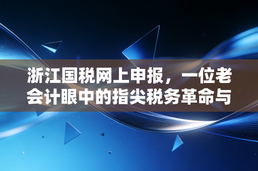 浙江国税网上申报,一位老会计眼中的指尖税务革命与合规生存指南