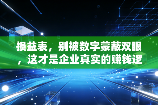 损益表，别被数字蒙蔽双眼，这才是企业真实的赚钱逻辑
