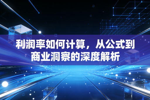 利润率如何计算，从公式到商业洞察的深度解析
