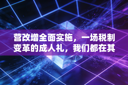 营改增全面实施，一场税制变革的成人礼，我们都在其中蜕变