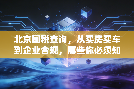 北京国税查询，从买房买车到企业合规，那些你必须知道的税务秘密