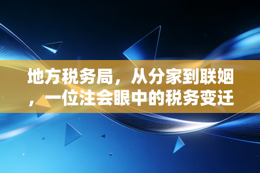 地方税务局,从分家到联姻,一位注会眼中的税务变迁与实务痛点