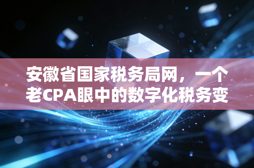 安徽省国家税务局网,一个老CPA眼中的数字化税务变迁与企业生存实录