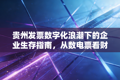 贵州发票数字化浪潮下的企业生存指南，从数电票看财务人的转型与阵痛