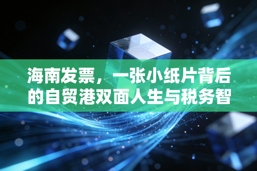 海南发票，一张小纸片背后的自贸港双面人生与税务智慧