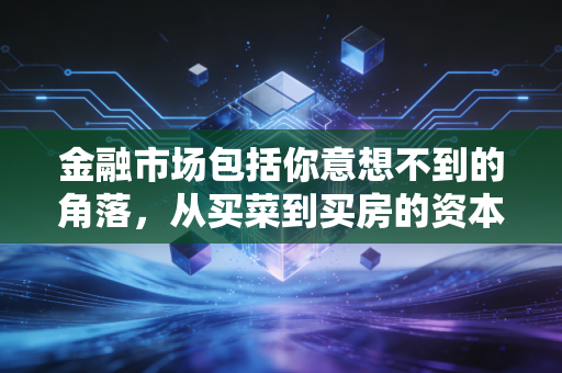 金融市场包括你意想不到的角落,从买菜到买房的资本流转