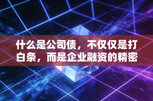 什么是公司债,不仅仅是打白条,而是企业融资的精密艺术
