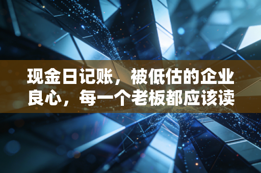 现金日记账,被低估的企业良心,每一个老板都应该读读它