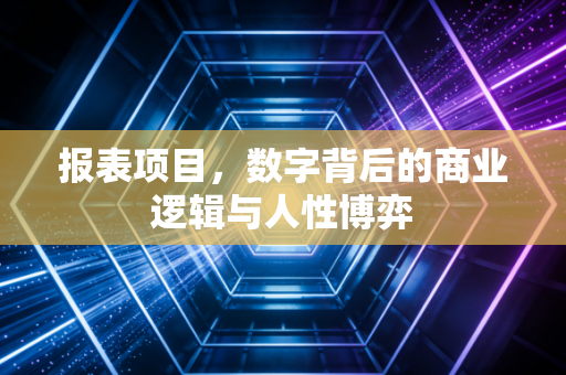 报表项目，数字背后的商业逻辑与人性博弈