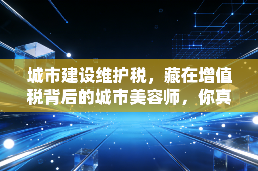 城市建设维护税,藏在增值税背后的城市美容师,你真的了解它吗?