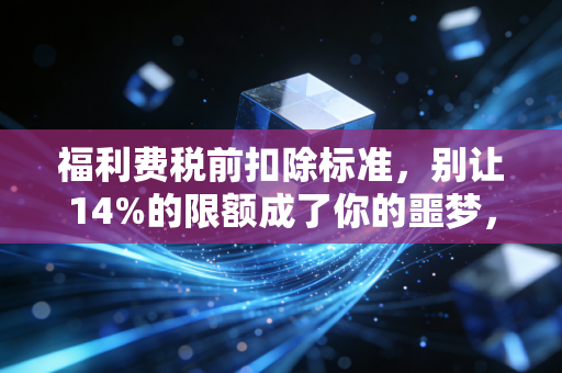 福利费税前扣除标准，别让14%的限额成了你的噩梦，会计人必读的避坑指南