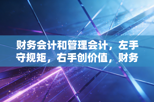 财务会计和管理会计,左手守规矩,右手创价值,财务人的双重修炼