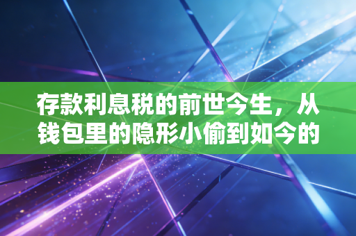存款利息税的前世今生,从钱包里的隐形小偷到如今的温柔呵护