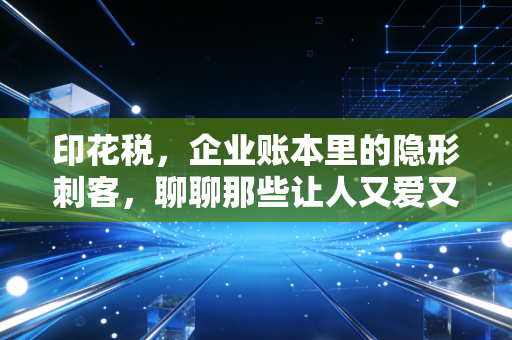 印花税,企业账本里的隐形刺客,聊聊那些让人又爱又恨的贴花往事
