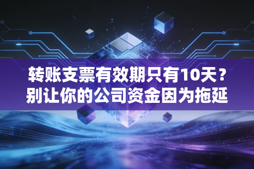 转账支票有效期只有10天？别让你的公司资金因为拖延症打水漂