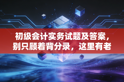 初级会计实务试题及答案，别只顾着背分录，这里有老会计的避坑指南